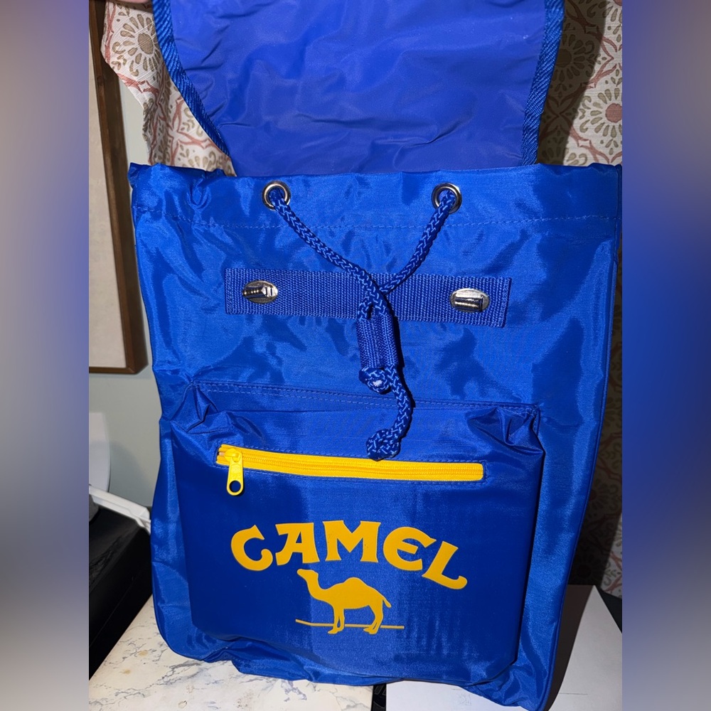 Vintage Camel Blue Backpack - RARE - Picture 5 of 12